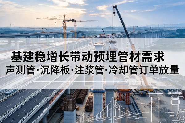 左云基建稳增长带动预埋监测管材需求，声测管、沉降板、注浆管订单持续放量