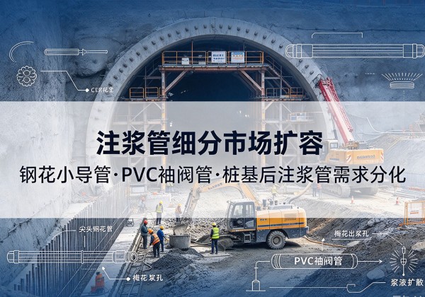 左云注浆管细分市场扩容，隧道钢花小导管、PVC 袖阀管、桩基后注浆管需求分化